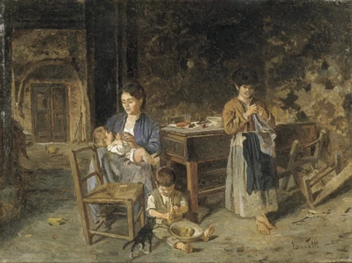 Valerio Laccetti - Famigliola in interno